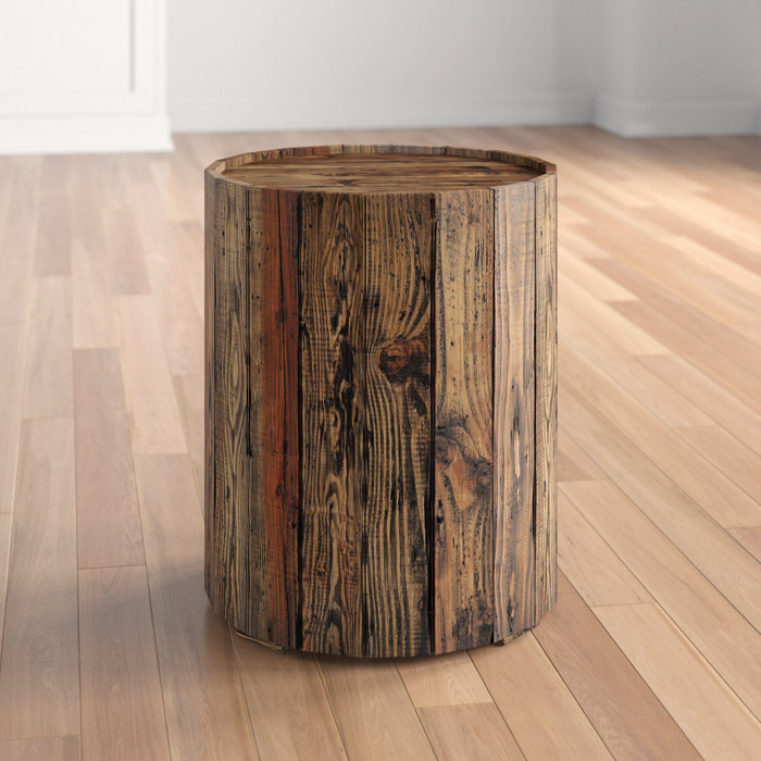 Steelside™ Pasadena 24'' Tall Drum End Table & Reviews | Wayfair